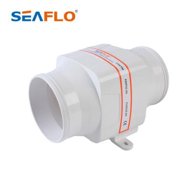 China The four-blade fan maximizes airflow and efficiency. SEAFLO 12V 24V 270 CFM Electric Impeller Blower Built-in Fan for Boat for sale