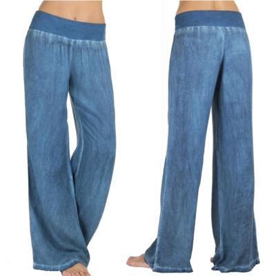 China 2020 Hot Autumn Women's Fashion Loose And Thin Anti-wrinkle Jeans Pants for sale