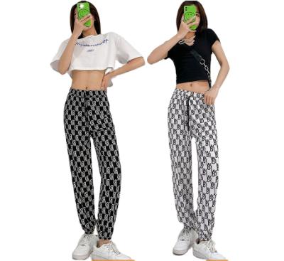 China 2021 new Anti-wrinkle spring and summer women's sports thin pants loose wild fashion casual pants for sale