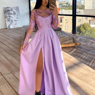 China New autumn anti-static women's large skirt banquet dress sequined long-sleeved dress for sale