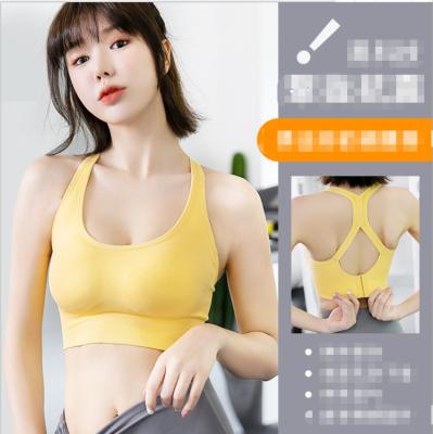 China Breathable Spring And Seamless Hollow Sports Shockproof Ladies Summer Beautiful Running Yoga Back Top for sale