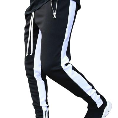 China 2020 Anti-wrinkle Men's Spring And Autumn High Street Small Feet Zipper Casual Sports Running Pants for sale