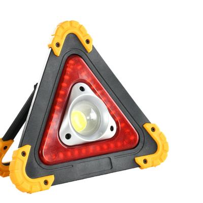 China Portable Log Carry 20W COB Rechargeable Road Flares Emergency Work Lights 12V COB Warning Light With Power Ban LED Work Light With Stand for sale