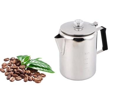 China Latest Color Stainless Steel Mocha Pot Sustainable Manufacturing Italian Coffee Maker Lid for sale