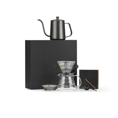 China Viable New Design Portable Modern Stainless Steel Glass Moka Drip Turkish Coffee Maker Pot for sale