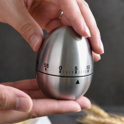 China Sustainable Fashionable Perfect Metal Mechanical Rack Turning Stainless Steel Egg Color Timer for sale