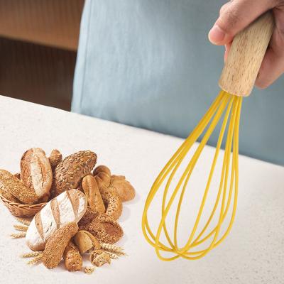 China Best Viable Handle Mini Hand Rolling Auto Bulk Bamboo New Quality 3 in 1 Silicone Egg Beater for sale