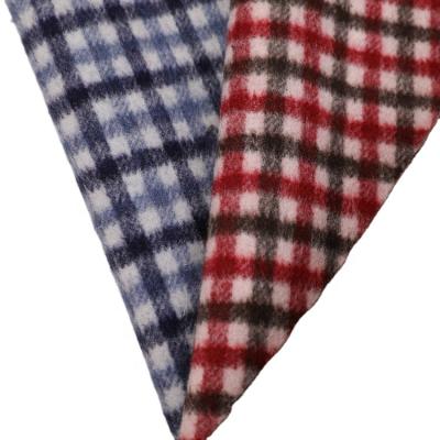 China 50W Autumn And Winter Women's Coat Fabric Double Check Wicking 880g/m Double Sided Wool Fabric Wool Fabric for sale