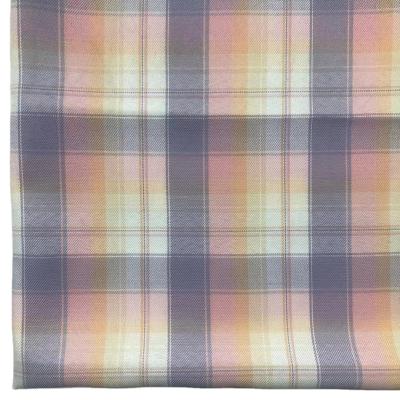 China Wicking 260gsm 2%spandex 98%polyester all season pink check spandex shirt dress coat fabric for sale