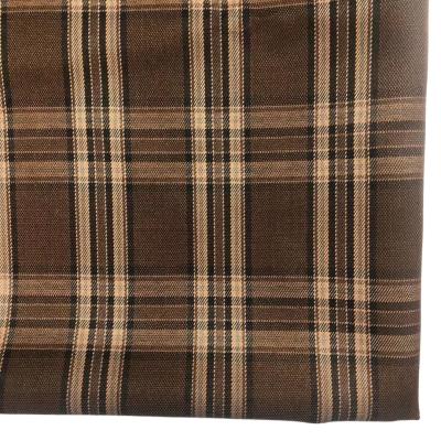 China Wicking All Season British Plaid Check Light Brown Spandex Dress Suit Fabric 2%spandex 98%polyester for sale