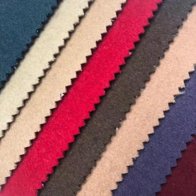 China 100wool fabric qiu fashion polyester 100wool fabric casual wrinkle winter coat fabric stain resistant Dong dishonest thick single wool for sale