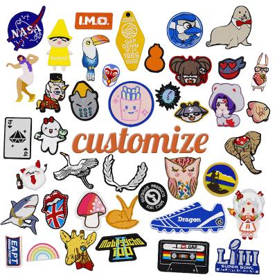 China Other custom embroidery patches outer space planet pattern for clothes badges sticker for jeans for sale