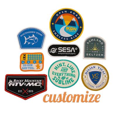 China new design 3d custom embroidery 3d chenille patches woven patch iron on for wholesales for sale