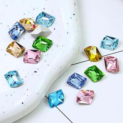 China Back Loose Stone Crystal Rhinestones For Clothes Pointback Junjiao Factory Wholesale Fake Stone K9 Glass Point Base Cosmic Decoration for sale