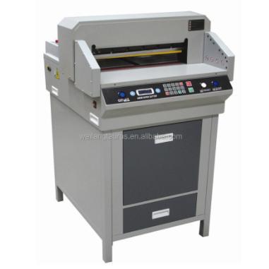 China Garment Shops Heavy Duty Electric Guillotine Paper Cutting Machine 450 Paper Cutter TRPC-4808 for sale