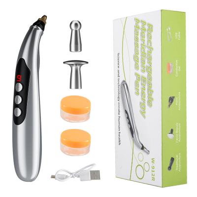 China Body Physiotherapy Equipment Pain Relief Pulse Stimulator Energy Pen Massager Laser Meridian Acupuncture Machine for sale