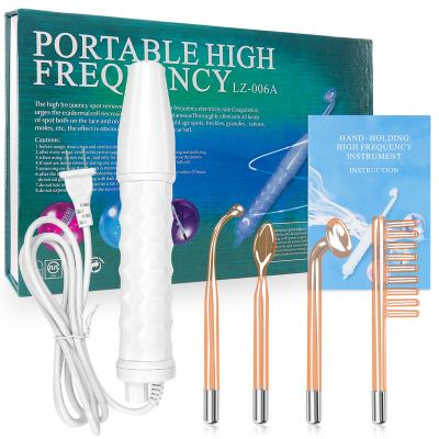 China Acne Treatment Beauty Handheld High Frequency Acne Removal,Galvanic Portable High Frequency,High Frequency Skin Care Facial Machine for sale