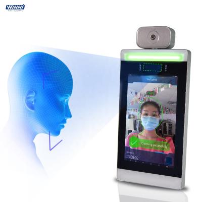 China 8 Inch Wall Mounting Face Recognition Temperature Measurement Door Control System Public Places Entrance Scanner 8