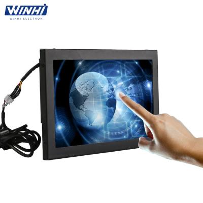 China 16:9 Display Metal Case VGA DVI 10.1 Inch Capacitive Touch 480i/p LCD Monitor Low Power Consumption for sale