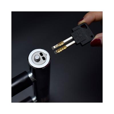 China Non-rotating high quality double core ZX 2021 stainless steel security and U lock anti-theft stainless steel chain lock for sale