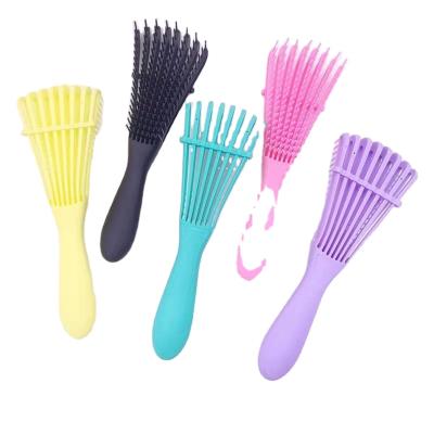 China 2021 Salon Anti-Static Scalp Massage Grip Anti-static Massage Grip Eyebrow Ribs Styling Hair Brush Octopus Multicolor Brush Comb for sale