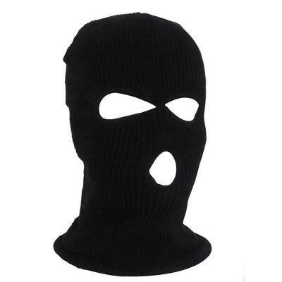 China breathable & Wholesale Custom Winter Waterproof Mask Balaclava 3 Hole Full Face Half Colored Ski Maks Hats for sale