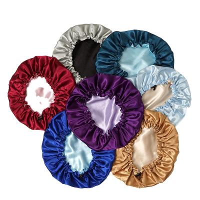 China Factory offer best quality satin soft luxury smooth hair bonnet custom feeling nightcap with factory wholesale price for sale