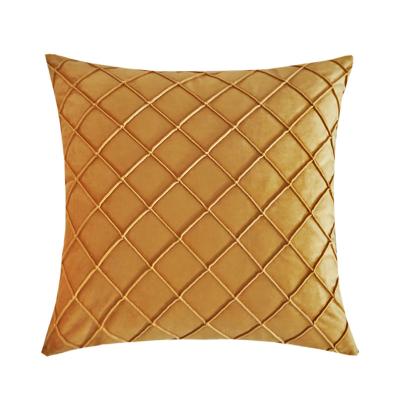 China Twill Solid Color Polyester Holland Velvet Cushion Cover 60x60 Embroidery Square Shape for sale