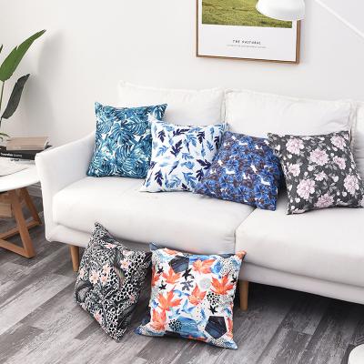 China Wholesale Idyllic Printed Water Repellent Cushion Cover Egg Chair Outdoor Cushion Fabric Waterproof Case for sale