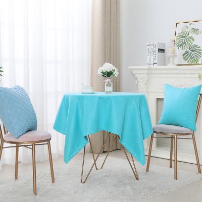 China CLASSIC high quality 100% polyester tablecloth dyed 120 square round woven tablecloth for home, restaurant for sale