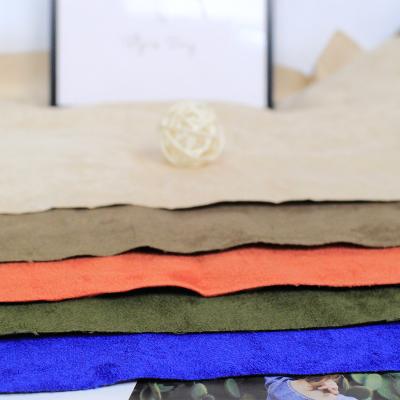 China Thickened expensive gas warp knitted suede fabric garment coat knit fabric wholesale manufacturer HT-PSUDF-B for sale