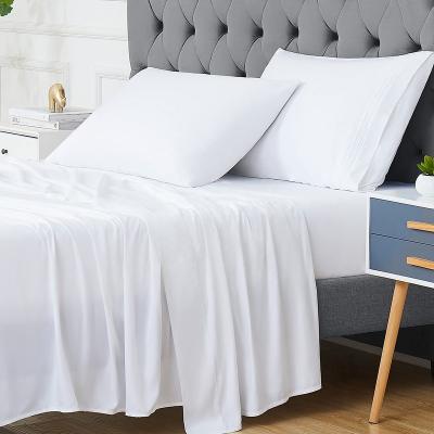 China Amazon Suppliers Anti-Static Wholesale Hot Selling White Velvet And Microfiber Bed Sheet Set for sale