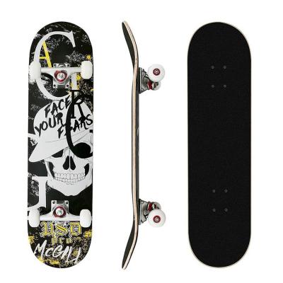 China Hot Selling Supplier Adult Customize Complete Professional 100% Canadian Maple Wood Skateboard for sale