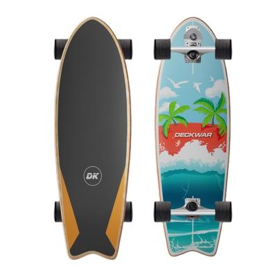 China Deckwar Truck S7 Adult Wholesale Deck Skateboard Professional Deckwar Cruiser Surf Skateboard For Pumping Carving for sale