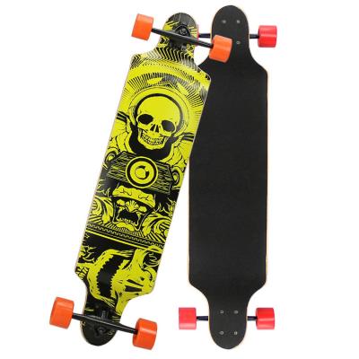 China Youth Customized Logo 100 Canadian Maple Dragon Skateboard Drop Deck Longboard for sale