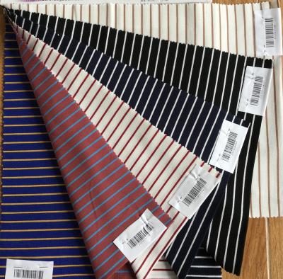 China Manufacturer 40s COTTON Dye Yarn Conductor Jacquard Stripe Shirt Anti-Static Cotton Fabric 100% Organic Cotton Cloth Fabric Cut for sale