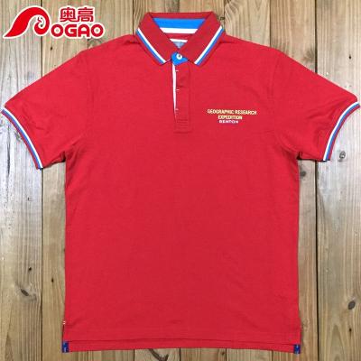 China Super Cool Design Anti-pilling Cotton 100% Cotton Pique Fabric Customize Mens Tennis Polo Shirts for sale