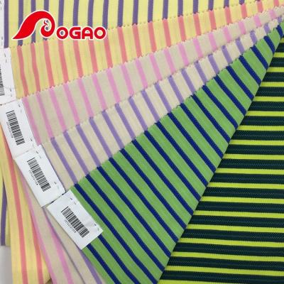 China Factory Supply Breathable Fabric Cheap Cotton Printed Stripe Knitted Fabric for sale