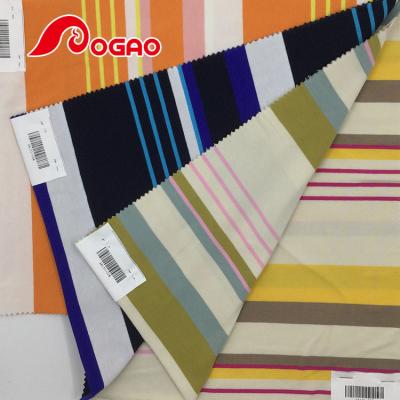 China Wholesale Anti Pill High Grade Cotton Stripe Fabric Textile Sigle Jersey Fabric for sale