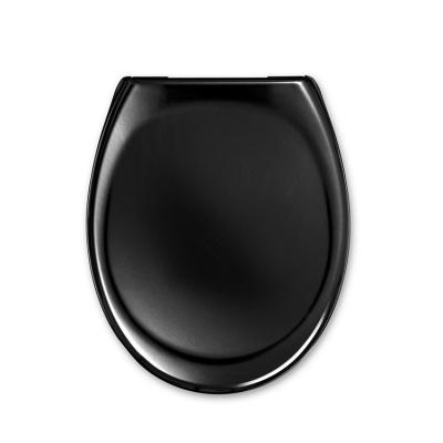 China Modern Cheap Factory Price Black High Hardness Scratch Resistant Waterproof Toilet Seat Cover for sale