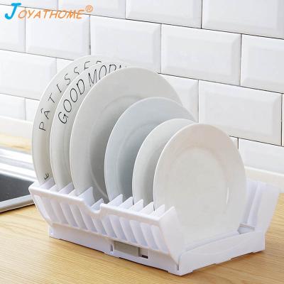 China Sustainable Plastic Foldable Multifunctional Kitchen Drying Dish Bowl Holder Household Drain Racks Shelf Strainer for sale