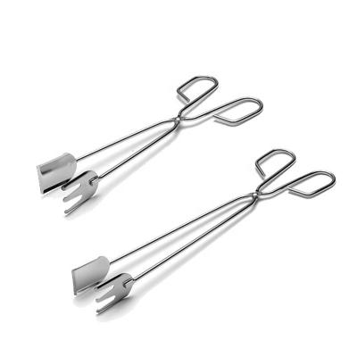 China Viable 25 Kitchen Accessories BBQ Carbon Stainless Steel Food Clip Buffet BBQ Bread Clips Food Clips Serving Tong Funtion for sale