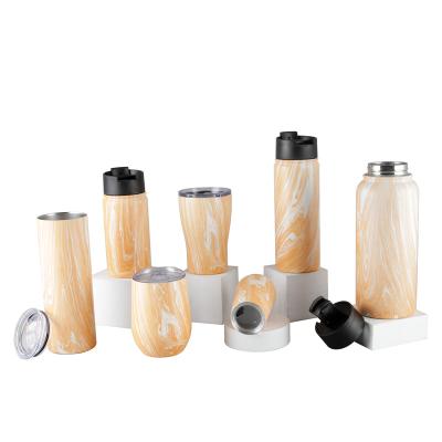 China OEM\ODM Sustainable Customizable Water Bottles, 304\316 Bottle With Lid, Wholesale Discount Drinking Stainless Steel SS Plastic Bottle for sale