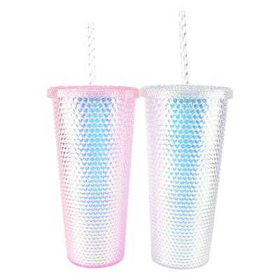 China Plastic GIFT Tumbler Viable Noctilucence Double Wall With Straw For All Hallows Day All Hallows Day Saints Hallowmas Cristimas Gifts for sale