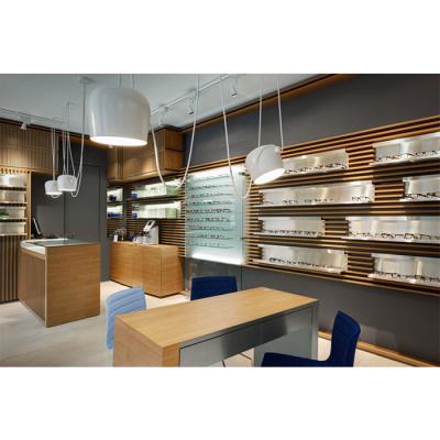 China Traditional Eyewear Shop Store Fittings And Display Wooden Showcases For Sunglasses Stores Interior Design for sale