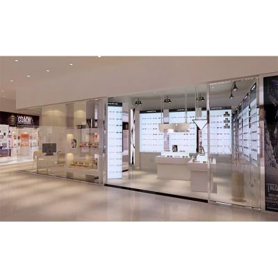 China Wooden Customized Eyewear Store Shop Fittings And Display Showcases Glasses Show Furniture for sale