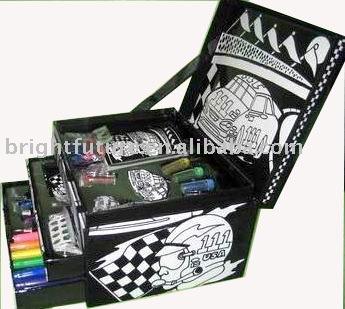 China Storage Assembled Car Coloring Box for sale