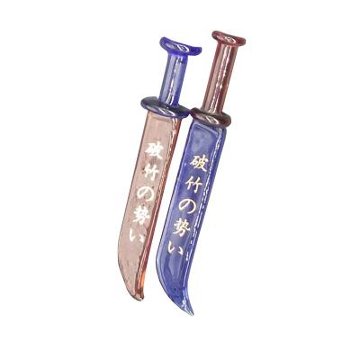 China Modern Knife Shape Glass Dabber Tool for sale