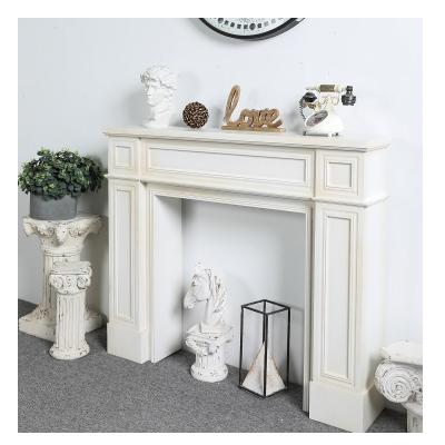 China INNOVA Modern Design Traditional Classic Decorative Wood Fireplace, Antique French Style White Wood Fireplace Mantel for sale