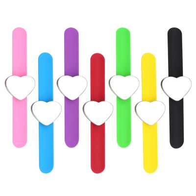 China Masterlee Brand Silicone Heart Shape Wrist Band Wrist Band Bracelet Magnetic Hairpin Magnetic Holder Magnetic Wrist Watch for sale